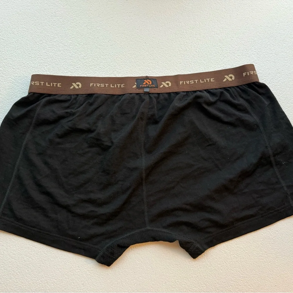 First Lite Black Boxer Briefs